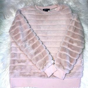 Warm fuzzy pink sweater